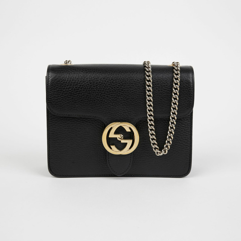 GUCCI 互鎖鏈條單肩斜背包 510304-1