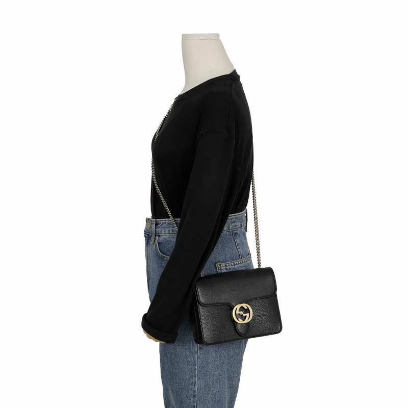 GUCCI 互鎖鏈條單肩斜背包 510304-11