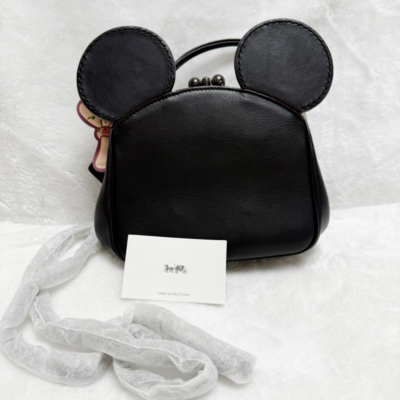 全網最低限量款帶回家❤️全新Coach X Disney聯名限量包 迪士尼米妮斜背手提兩用包-5