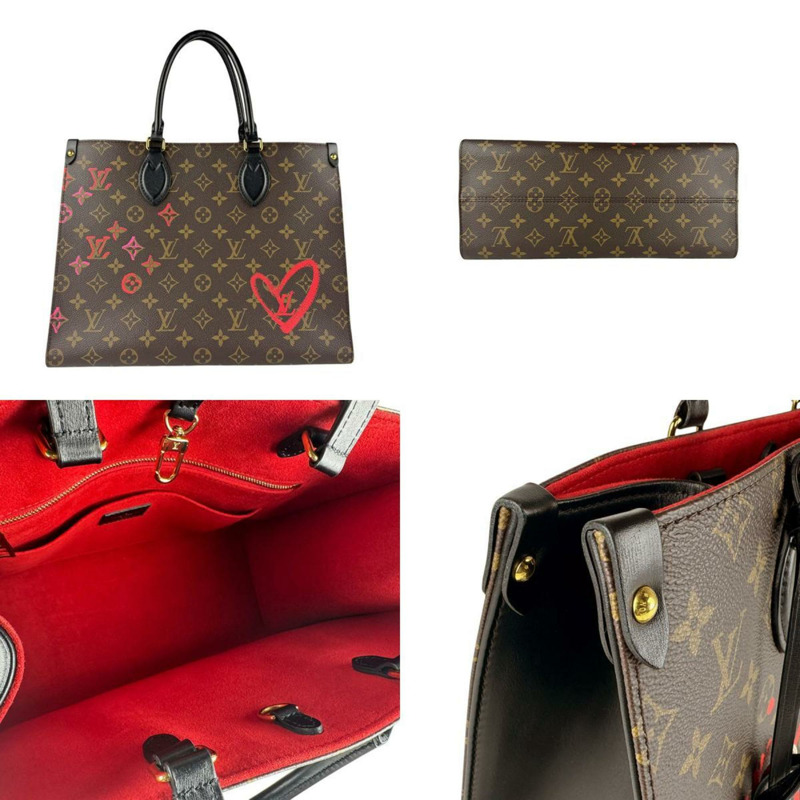 Louis Vuitton Fall in Love Monogram 手提包,香港獨家發售,On the Go MM 帆布,棕色,女款,M45888 z7188-2