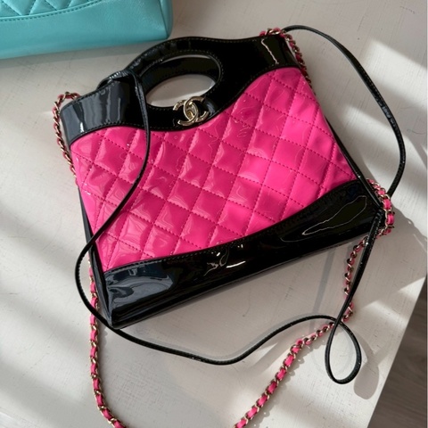 CHANEL 31mini 黑配桃紅 🖤🩷Black Pink🖤🩷