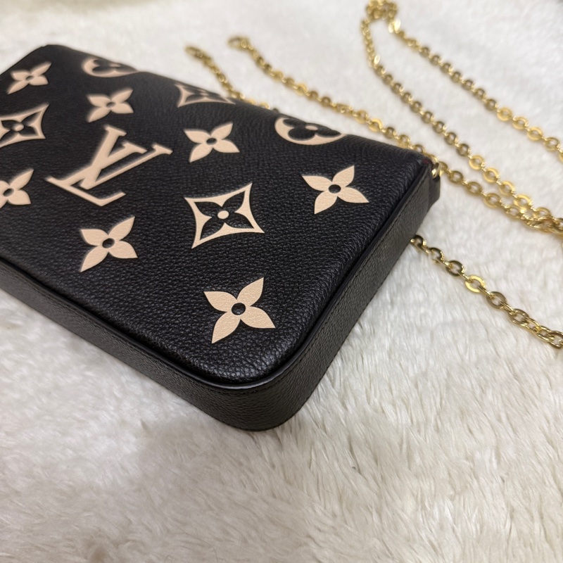 9新以上✨晶片款🎖️LV 黑色牛皮 斜背包 櫃上更貴的雙色牛皮款-37