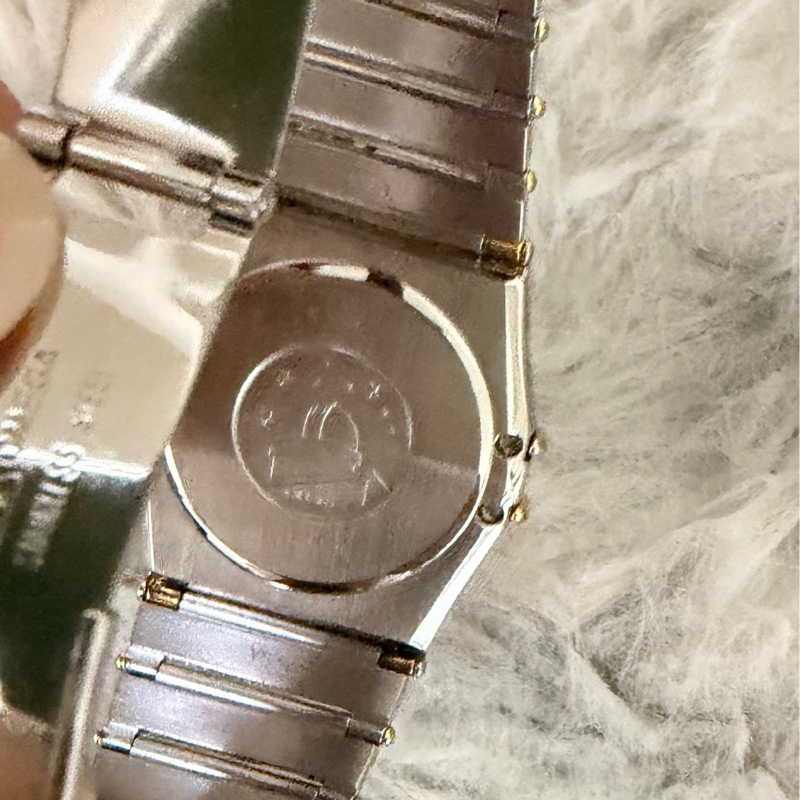 OMEGA 星座 星期日曆18k金鋼石英腕錶-5