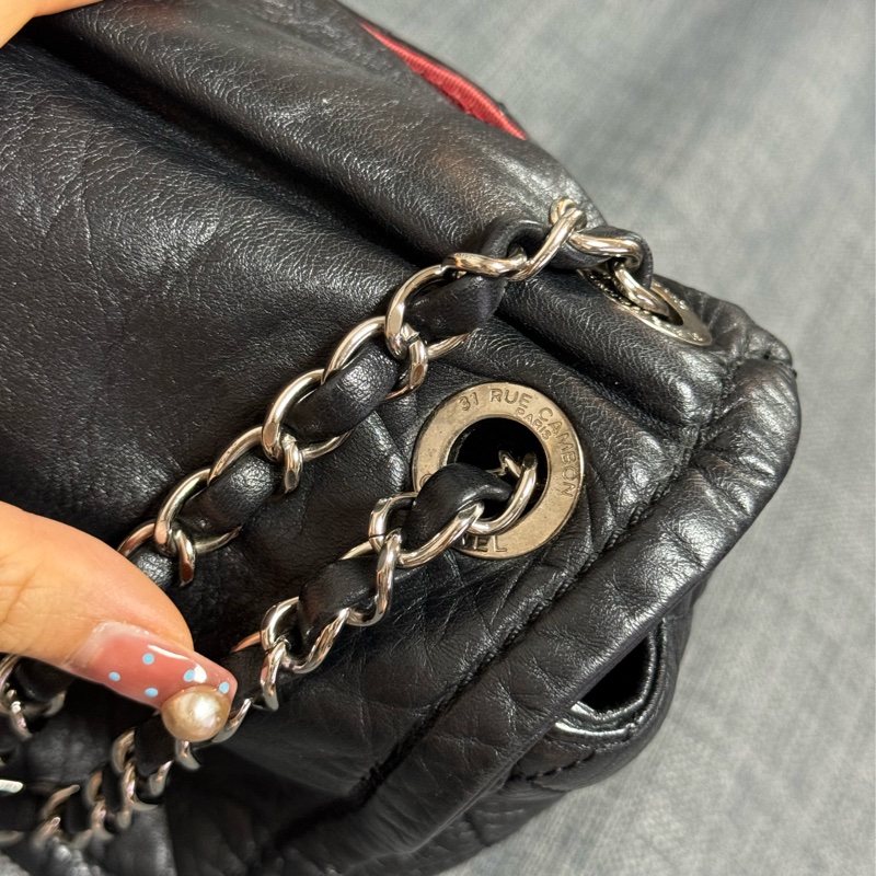 CHANEL 大縫線LOGO翻蓋包-2