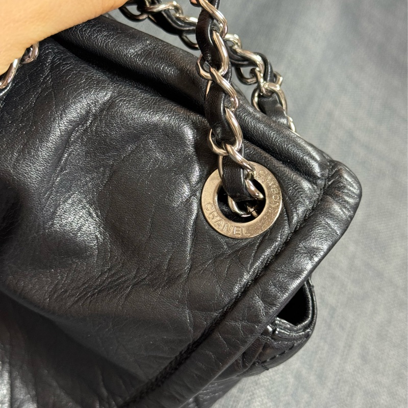 CHANEL 大縫線LOGO翻蓋包-3