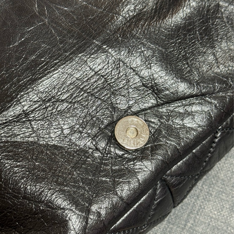 CHANEL 大縫線LOGO翻蓋包-14