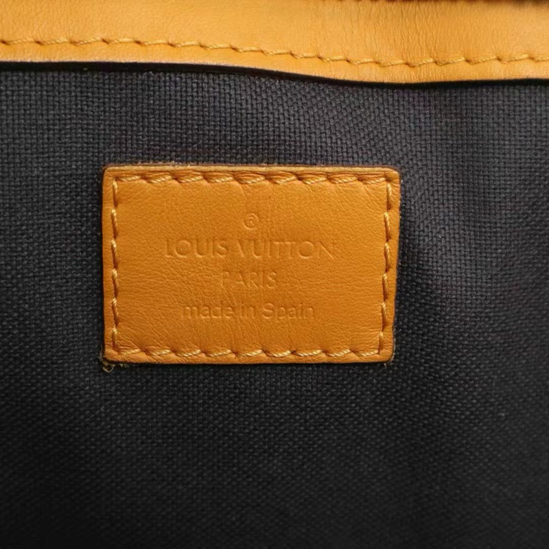 Louis Vuitton • Tadou 薑黃色棋盤格全皮公文包 附原廠肩帶-10