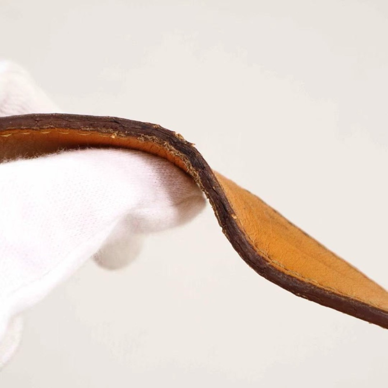 Louis Vuitton • Tadou 薑黃色棋盤格全皮公文包 附原廠肩帶-23