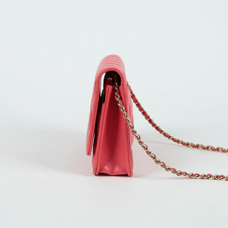 【包稅】CHANEL AP0250 魚子醬紋經典 WOC 肩斜背包-4