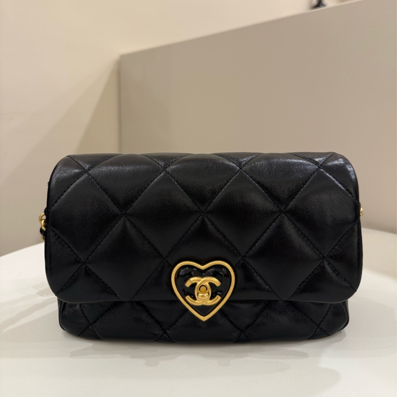 （全新甜價）chanel香奈兒 23s classic flap愛心琺瑯扣晶片款-0