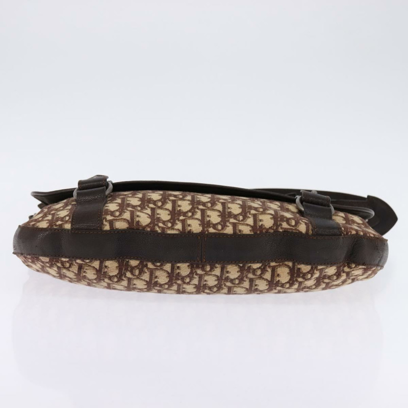 【日本直送】Christian Dior Trotter 帆布肩背包 棕色銀色 正品 144872-4