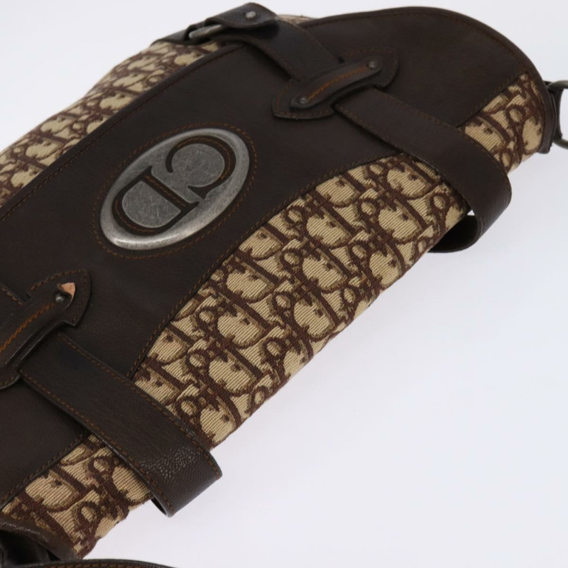 【日本直送】Christian Dior Trotter 帆布肩背包 棕色銀色 正品 144872-5