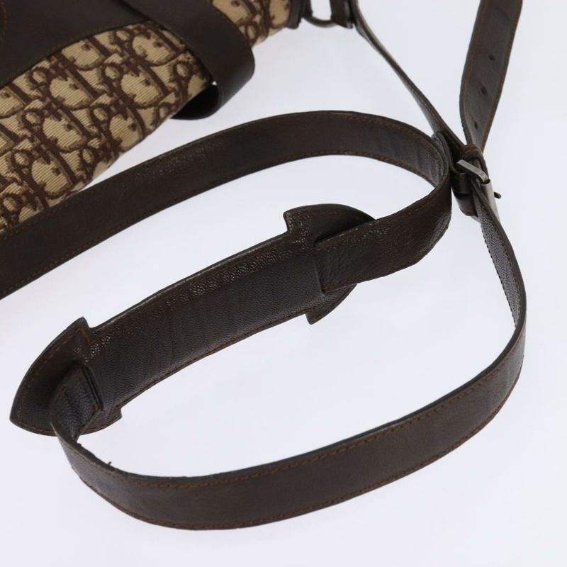 【日本直送】Christian Dior Trotter 帆布肩背包 棕色銀色 正品 144872-6