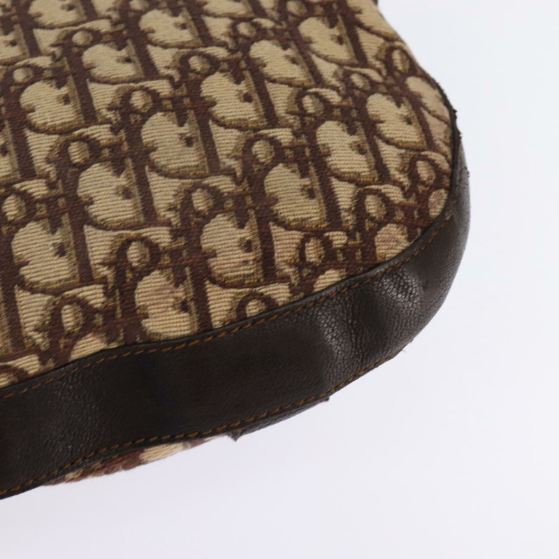 【日本直送】Christian Dior Trotter 帆布肩背包 棕色銀色 正品 144872-16