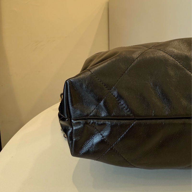 （全新甜價）chanel 22bag黑金小號晶片款-2