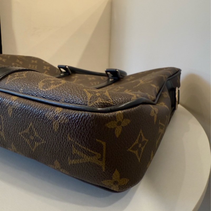 Louis vuitton老花拼接斜揹公事包💼-6