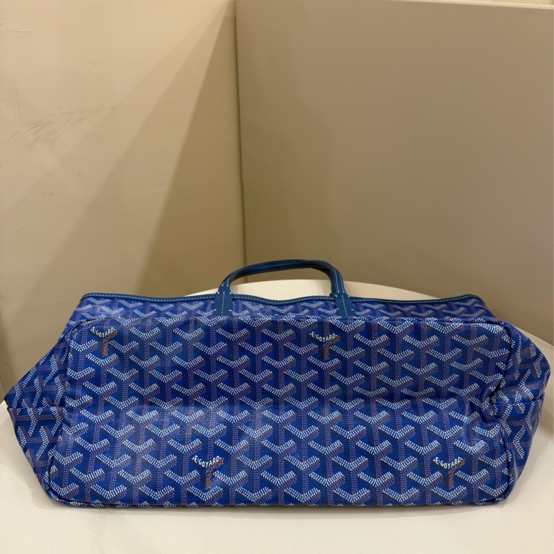 (極新)Goyard Saint Louis PM 托特包拉鏈款 藍色-5