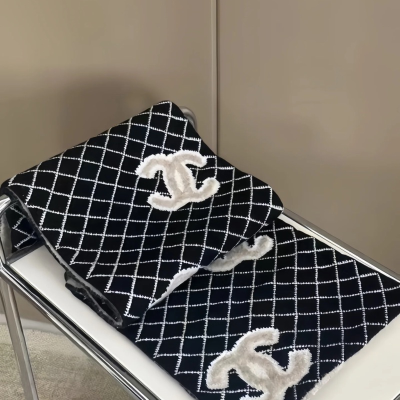 Chanel香奈兒經典大爆款雙面圍巾-1