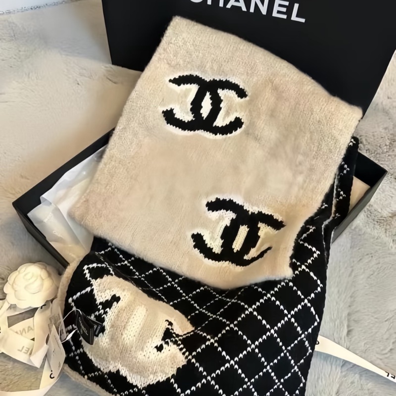 Chanel香奈兒經典大爆款雙面圍巾-3