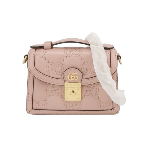 Gucci GG Matlase 小號手提包 粉色
