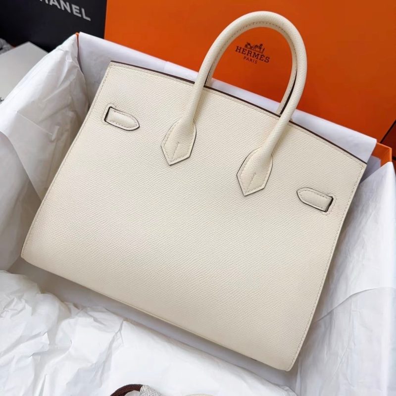 Hermes 愛馬仕Birkin25,nata奶油白,銀扣,epsom皮,Z刻,全新一套-5