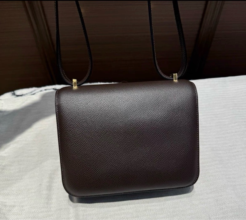 Hermes mini Constance 烏木色金扣epsom皮-2