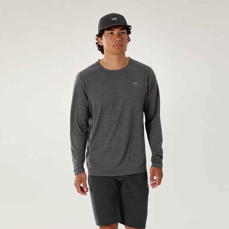 Arc'Teryx - Maglia Cormac Crew Black Heather - X000009719 - BLACK/HEATHER | size: L-1
