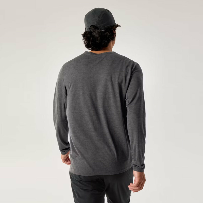 Arc'Teryx - Maglia Cormac Crew Black Heather - X000009719 - BLACK/HEATHER | size: XL-3