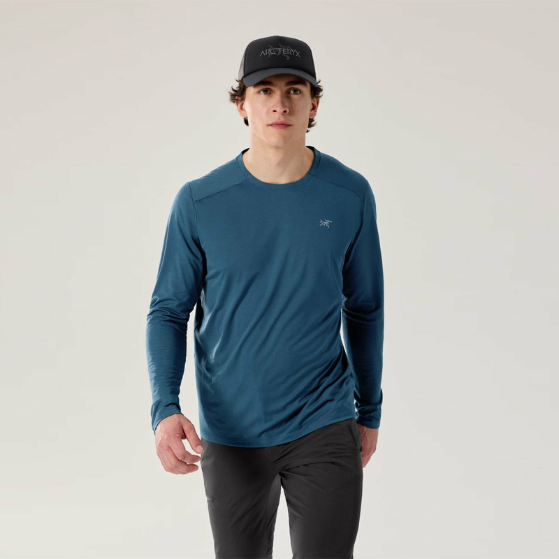 Arc'Teryx - Maglia Cormac Crew Nightscape Heather - X000009719 - NIGHTSCAPE/HEATHER | size: XL-1