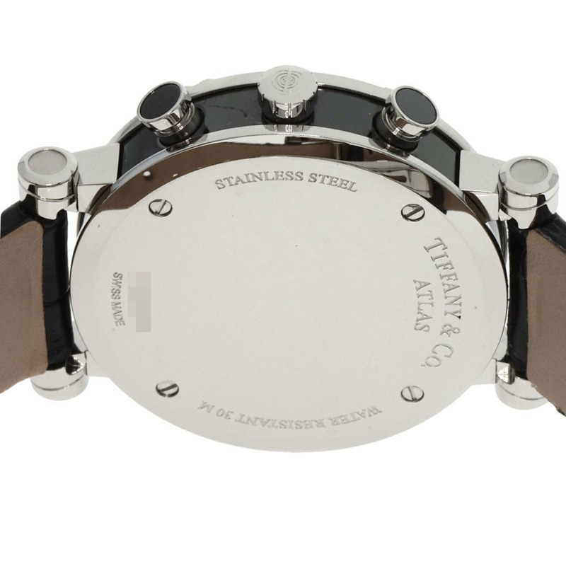 Tiffany & Co. Z1301.32.11A10A71A Atlas 計時腕錶,不鏽鋼/皮革,男士-6