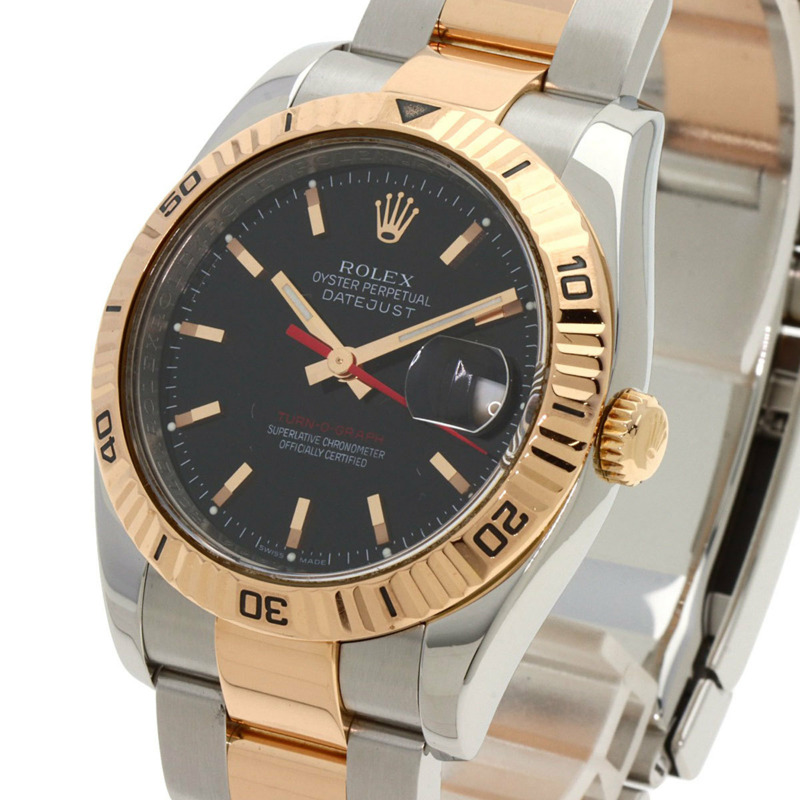 勞力士 116261 Datejust Turn-O-Graph 手錶,不鏽鋼/SSx18KPG,男士-2