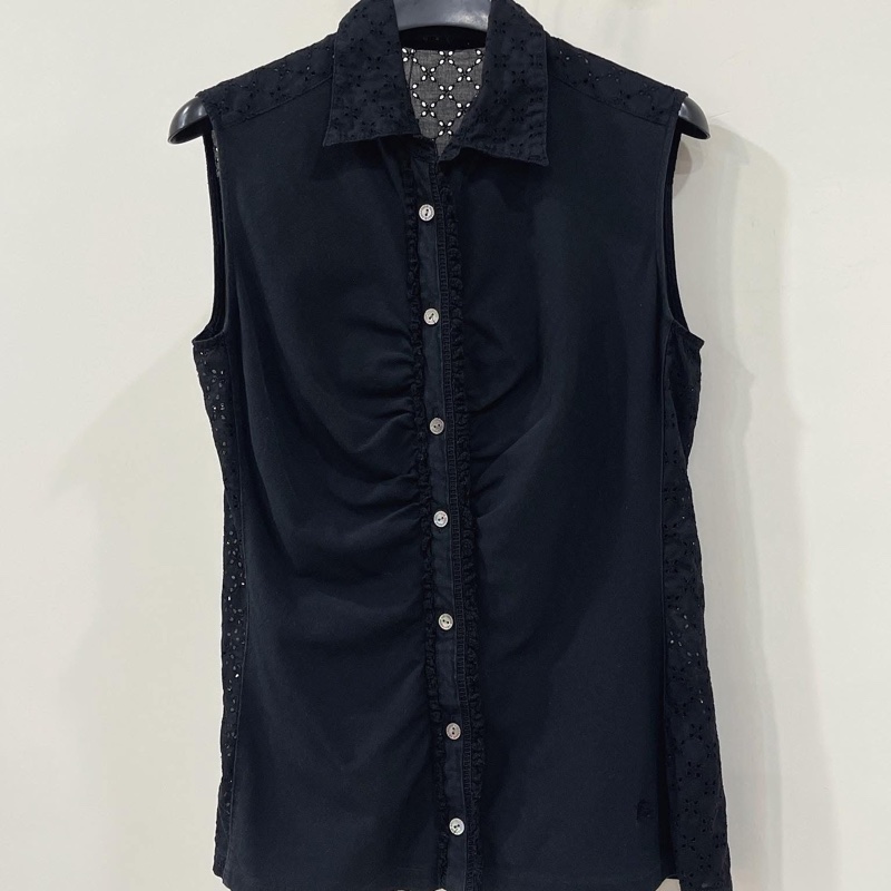 Burberry 倫敦 鏤空滾邊戰馬上衣-0