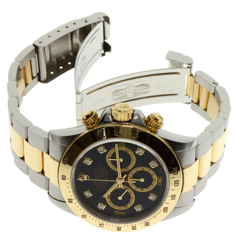 勞力士宇宙計型迪通拿 16523G 8P 鑽石腕錶(不鏽鋼/SSx18KYG 男式)-9