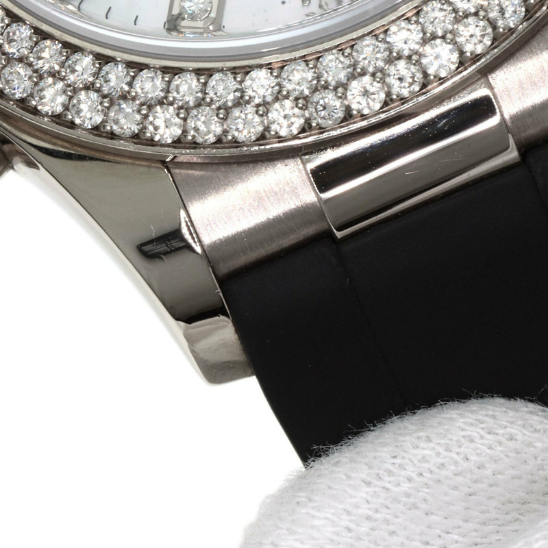 勞力士 Cosmograph Daytona 116589RBR 男士腕錶,18K 白金,搭配橡膠和鑽石-17