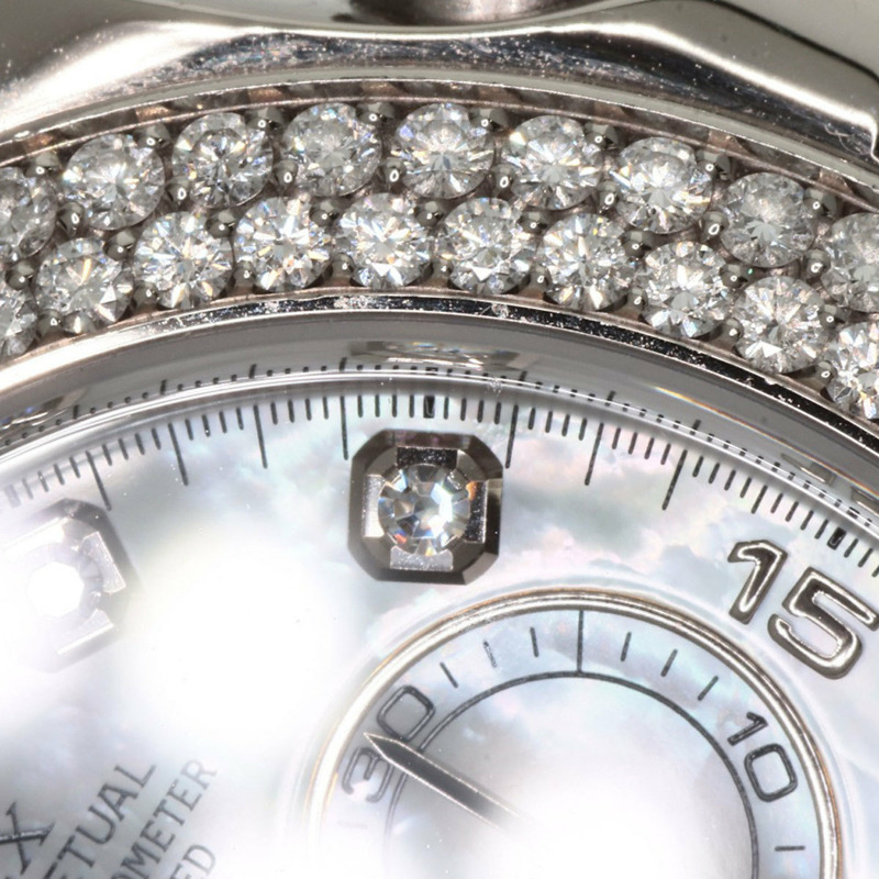 勞力士 Cosmograph Daytona 116589RBR 男士腕錶,18K 白金,搭配橡膠和鑽石-26