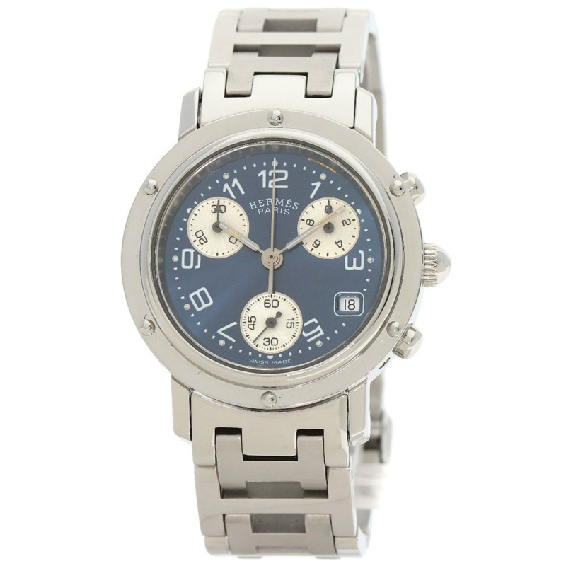 Hermès CL1.310 Clipper 計時碼錶 不鏽鋼/SS 女士腕錶-0