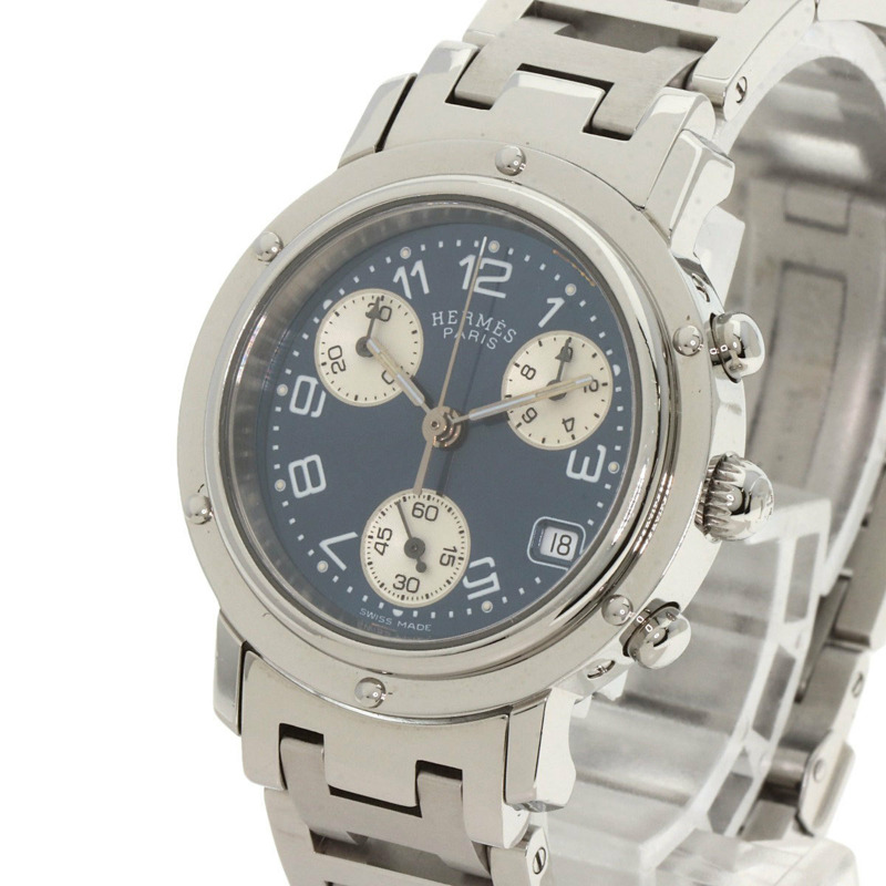 Hermès CL1.310 Clipper 計時碼錶 不鏽鋼/SS 女士腕錶-2