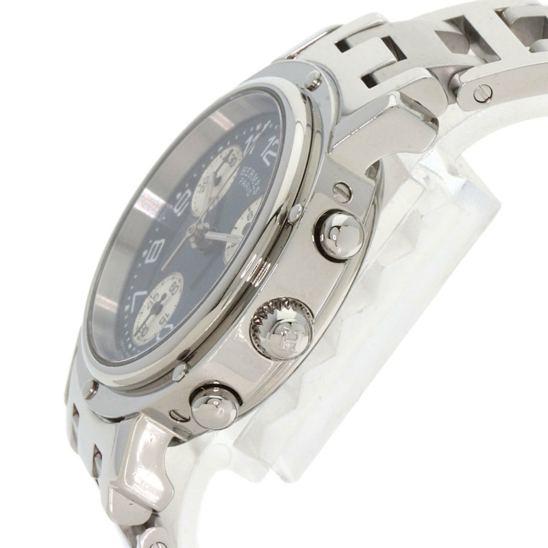 Hermès CL1.310 Clipper 計時碼錶 不鏽鋼/SS 女士腕錶-4