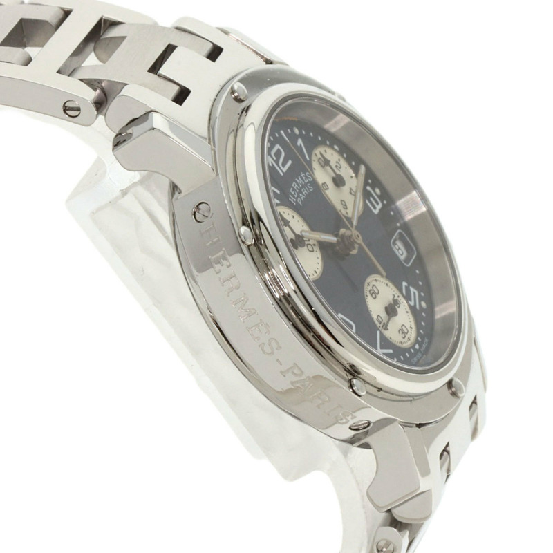 Hermès CL1.310 Clipper 計時碼錶 不鏽鋼/SS 女士腕錶-5