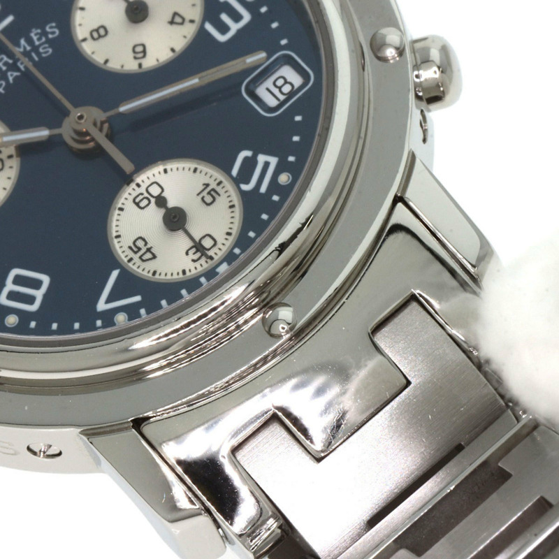 Hermès CL1.310 Clipper 計時碼錶 不鏽鋼/SS 女士腕錶-15