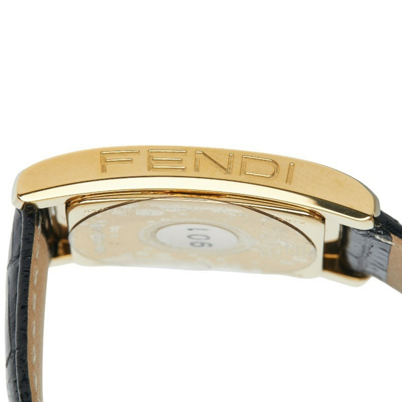 Fendi Classico 手錶 7000G 石英 米色錶盤 不鏽鋼 皮革 女款 FENDI-6