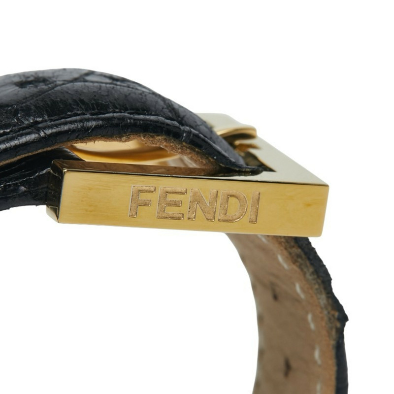 Fendi Classico 手錶 7000G 石英 米色錶盤 不鏽鋼 皮革 女款 FENDI-7