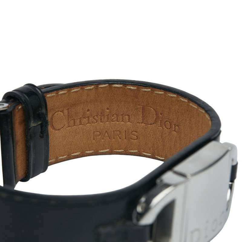 Dior Pandiora 石英腕錶,白色錶盤,不鏽鋼,皮革,女士-5