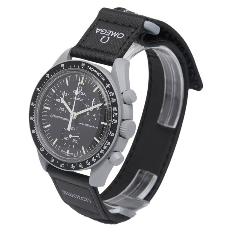 Omega x Swatch MoonSwatch 月球任務腕錶 SO33M100 石英機芯 黑色錶盤 陶瓷 尼龍 男士 OMEGA-1