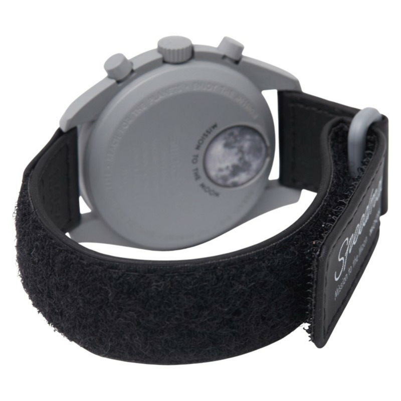 Omega x Swatch MoonSwatch 月球任務腕錶 SO33M100 石英機芯 黑色錶盤 陶瓷 尼龍 男士 OMEGA-2