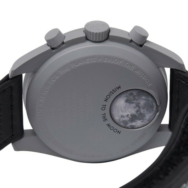 Omega x Swatch MoonSwatch 月球任務腕錶 SO33M100 石英機芯 黑色錶盤 陶瓷 尼龍 男士 OMEGA-3