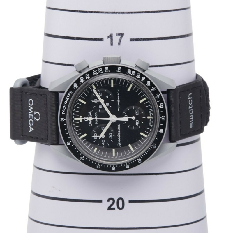 Omega x Swatch MoonSwatch 月球任務腕錶 SO33M100 石英機芯 黑色錶盤 陶瓷 尼龍 男士 OMEGA-6