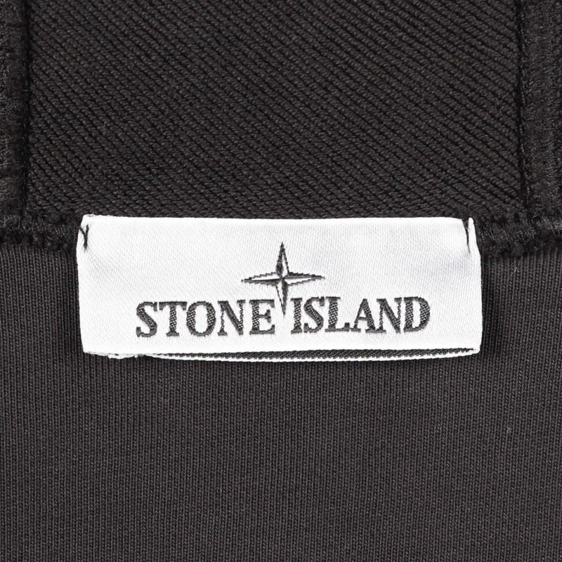 STONE ISLAND 連帽拉鍊衛衣外套 #L 純棉黑 二手 男款-2