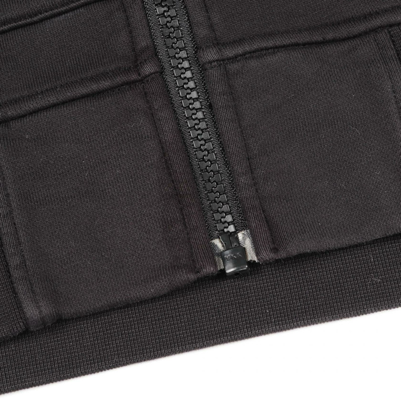 STONE ISLAND 連帽拉鍊衛衣外套 #L 純棉黑 二手 男款-4