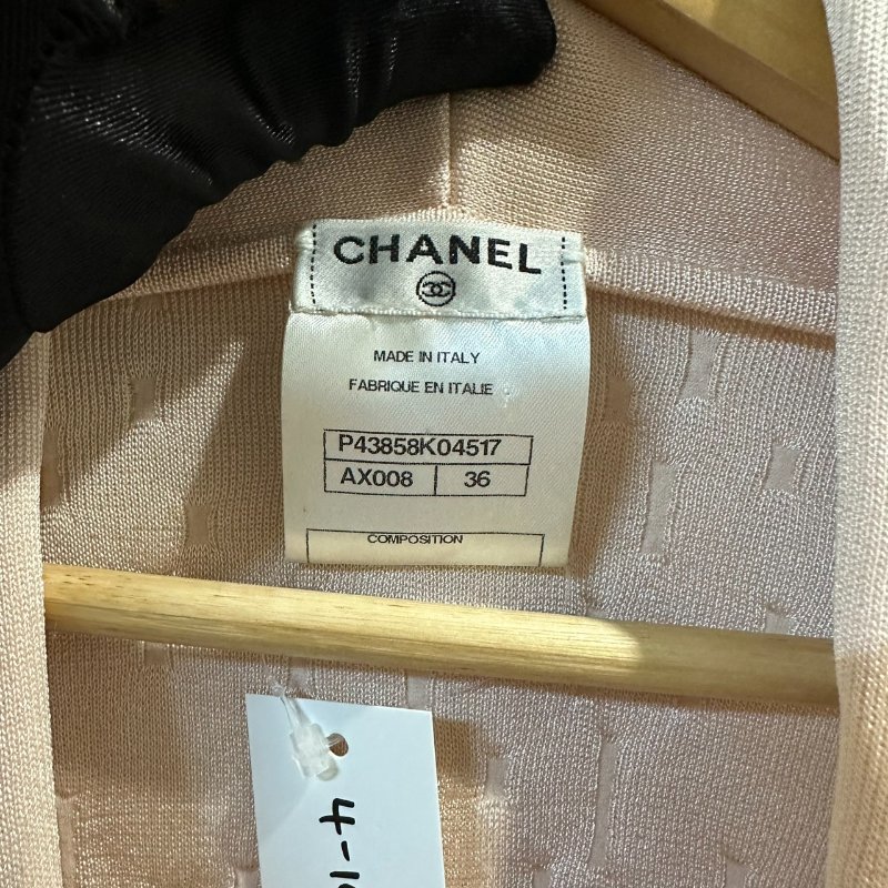 【美收精品】CHANEL 寶寶粉色珍珠短袖外套 4-144【隔月月中將轉賣至日本 上架期限30天】-5
